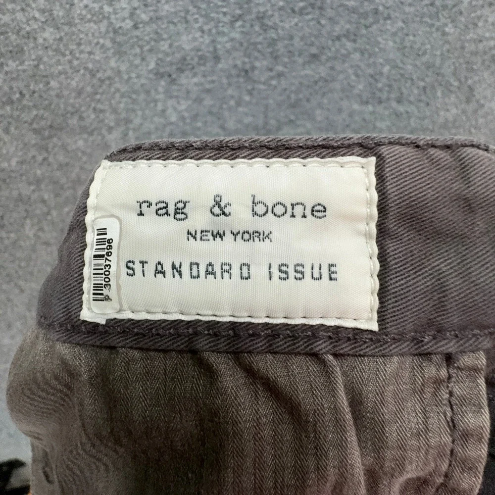 Rag & Bone Chino Pants Mens 36 Brown Slim Fit Standard Issue Cotton Twill Casual